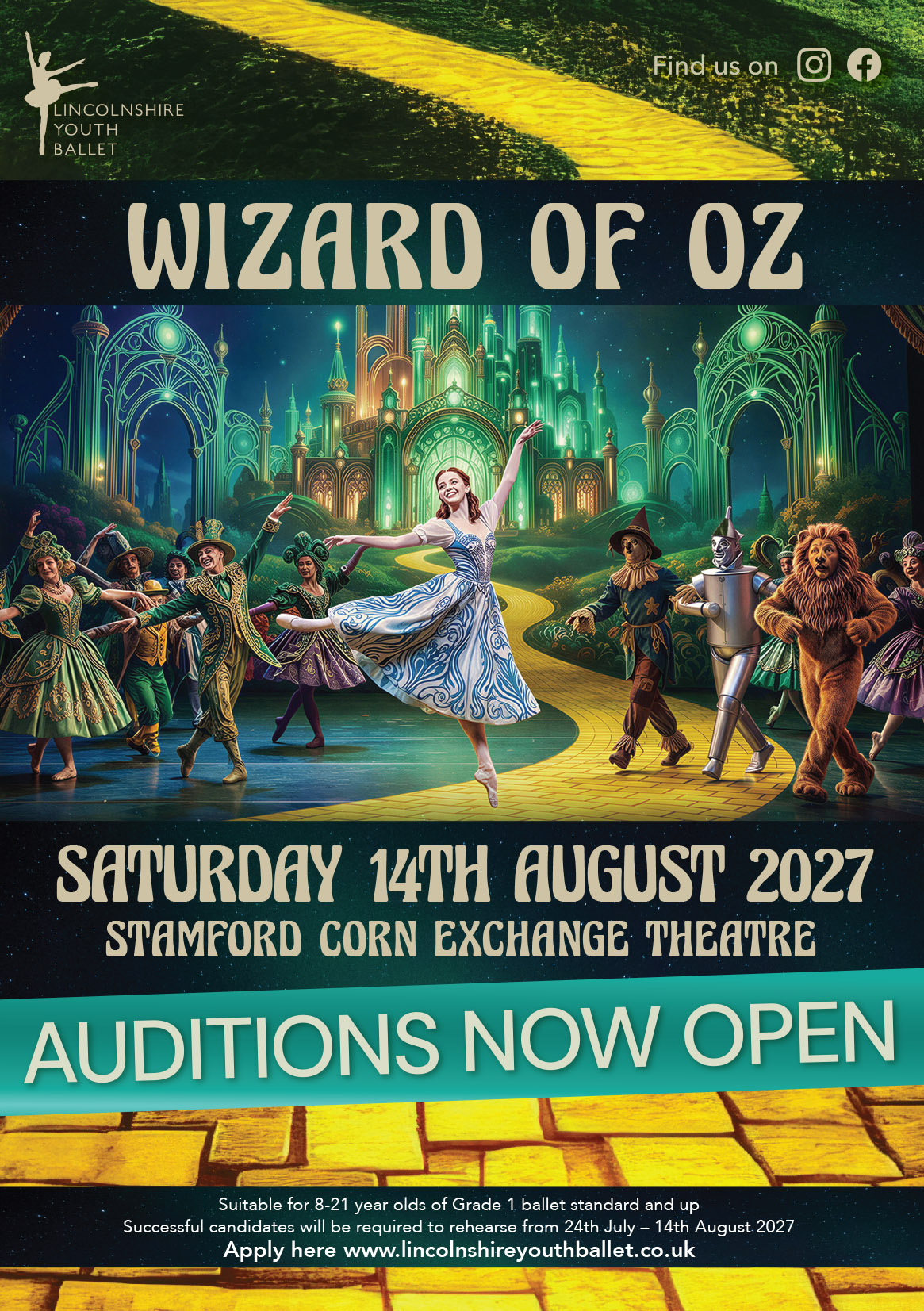 Wizard of Oz auditions flyer